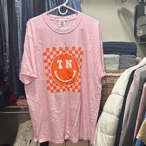 Comfort Colors Pink and Orange Short Sleeve Tee